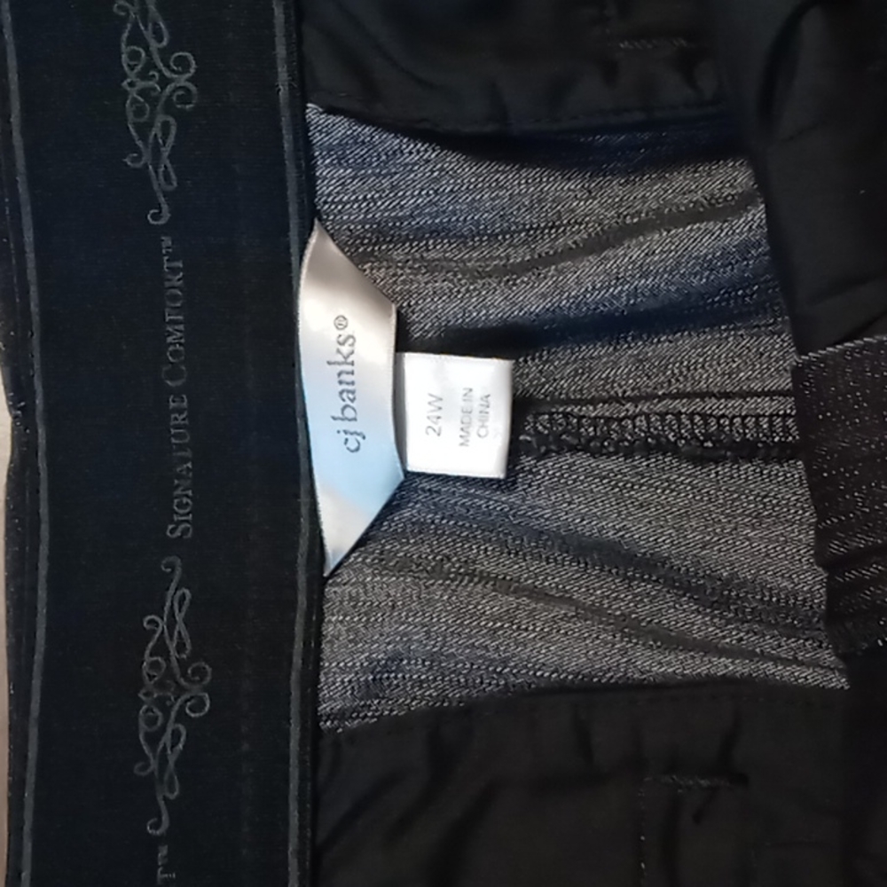 CJ Banks Signature Collection Black Jeans NWOT 24W. - Picture 4 of 4